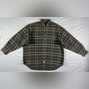 Polo Ralph Lauren Plaid Pocket Long Sleeve Big Oxford Shirt size XL